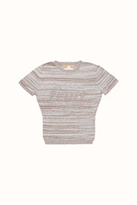 Fruit Openwork Baby Tee in Studio Blend II