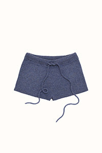 Trompe L’Oeil Micro Shorts in Denim