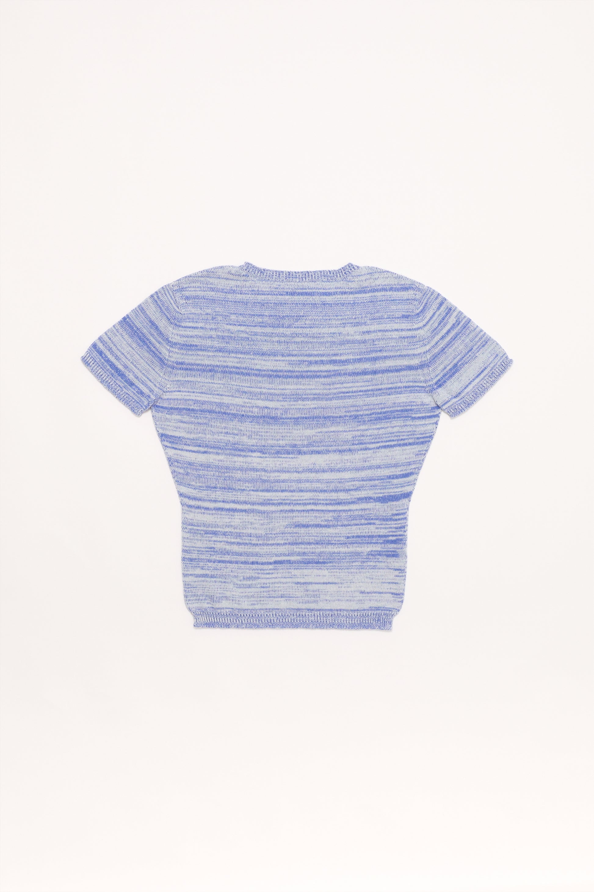 Fruitchouli Stars Openwork Baby Tee in Studio Blend I Organic Cotton SeaCell™ – Australian knitwear (Flat Lay Back)