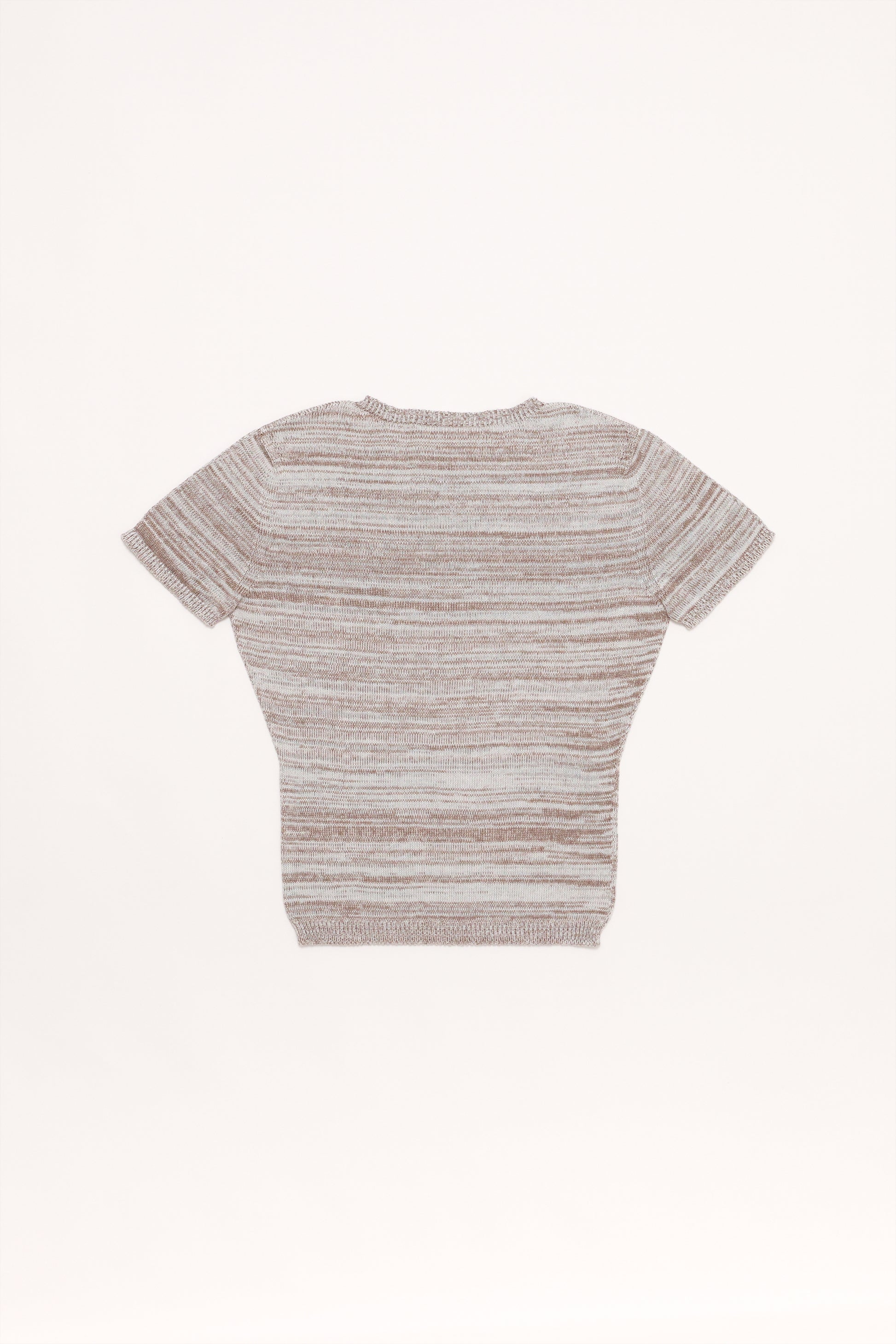 Fruitchouli Stars Openwork Baby Tee in Studio Blend II Organic Cotton SeaCell™ – Australian knitwear (Flat Lay Back)
