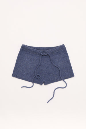 Trompe L’Oeil Micro Shorts in Denim
