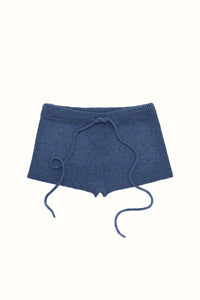 Trompe L’Oeil Micro Shorts in Denim