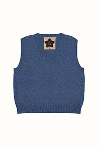 V-Neck Vest in Denim